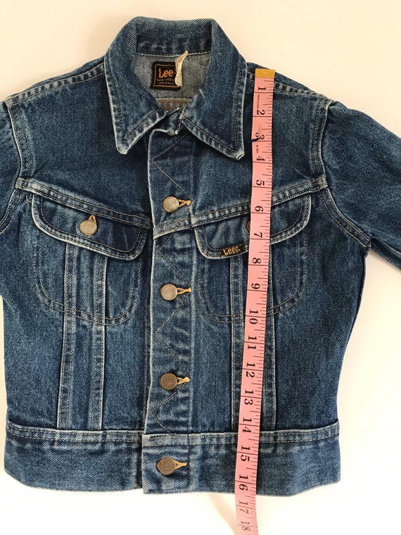 Vintage youth lee jean jacket, Union made, USA ma… - image 10