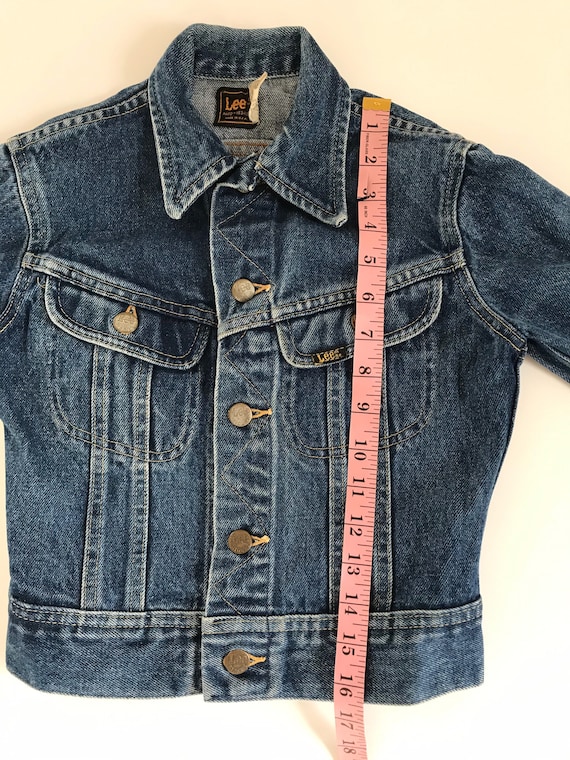 Vintage youth lee jean jacket, Union made, USA ma… - image 10