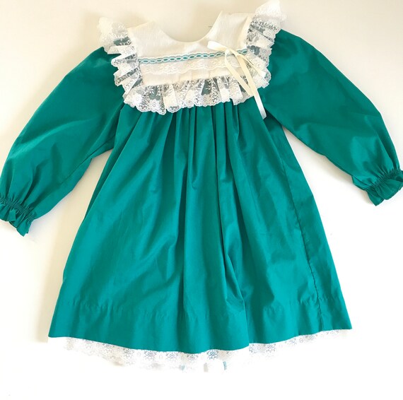 1980’s, 1990’s, Vintage girls ruffle dress, Bryan… - image 2