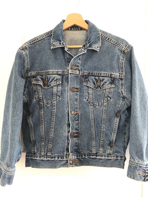 Vintage Jean Jacket, Levis Jean Jacket, XS, Small, Trucker Jacket