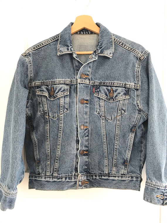 Vintage Jean Jacket, Levis Jean Jacket, XS, Small, Trucker Jacket