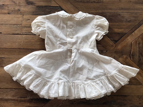 1950’s, 1960’s, baby girls white ruffle dress, fu… - image 7