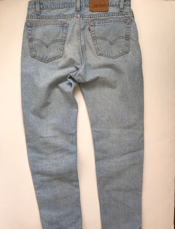 Vintage high rise Levis, 34”, tapered jeans, 90’s… - image 5