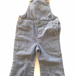 1960’s, 1970’s, vintage baby overalls, toddler denim overalls, jumper, bibs, 18 months, 24 months, baby shower gift, western, boho, jeans