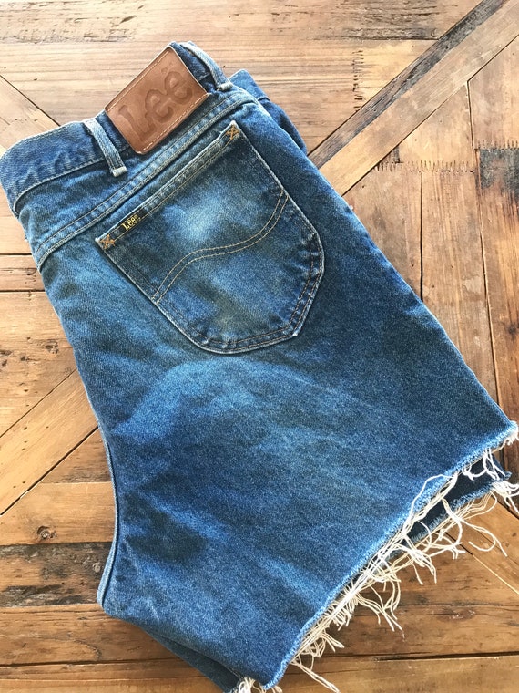 Vintage Lee Riders cutoff jeans, unisex jean short