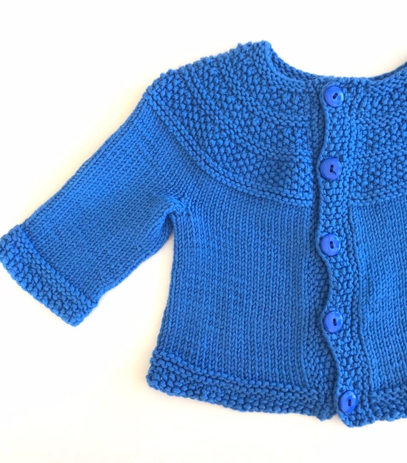 Vintage baby knit sweater, baby boys knit sweater,