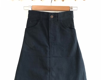 Deadstock Levis skirt, made in USA, 4T, 5T, 22”, 1970’s, Levis youthwear, prairie skirt, pioneer, vintage Levis, maxi skirt, western skirt
