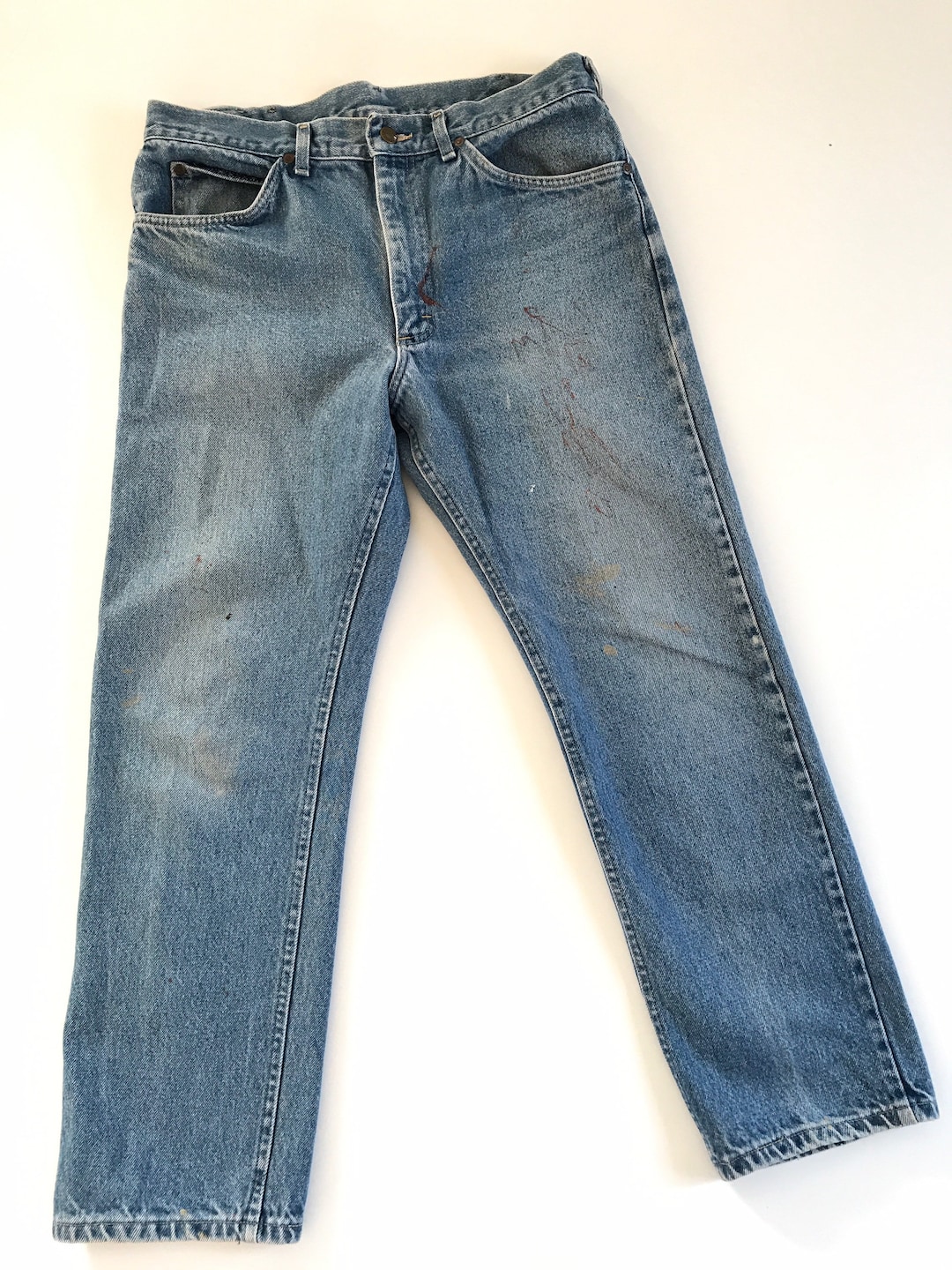 1970's, Vintage Lee Riders Jeans, W34 L28, 34”, Union Made, USA