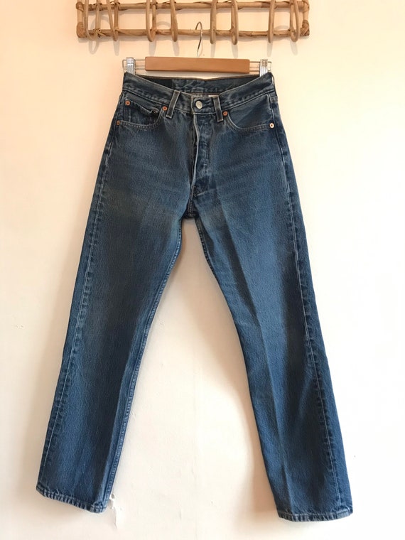 Well worn Levis, Vintage Levis 501, W26 L29, AS IS