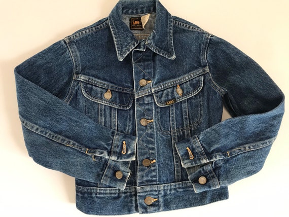 Vintage youth lee jean jacket, Union made, USA ma… - image 5