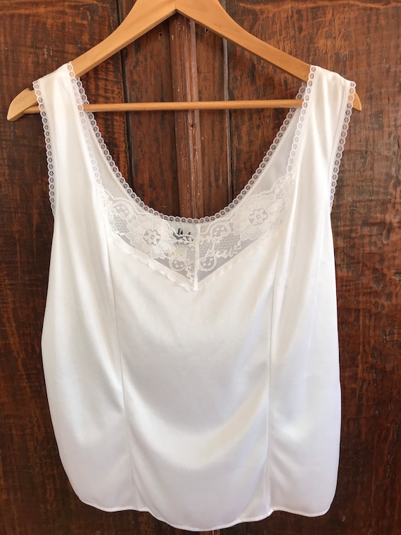 1990’s, Y2K, USA made, vintage lace camisole, nyl… - image 7