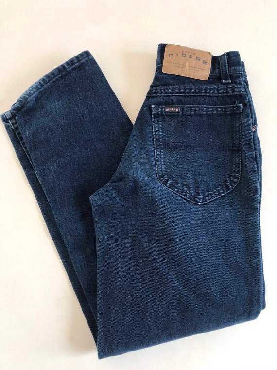 Vintage 90’s Riders indigo jeans, high rise, high… - image 3