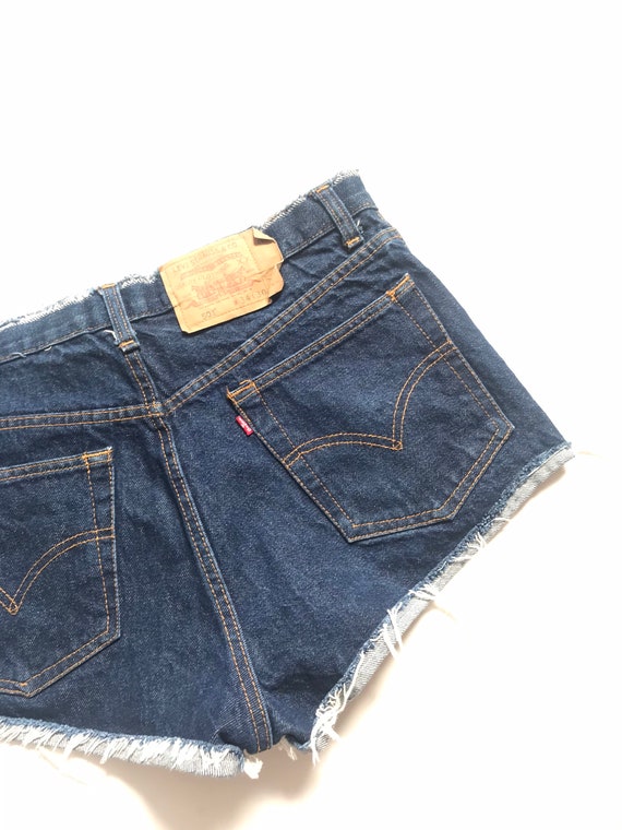 Vintage Levis jean shorts, 501, 34”, daisy dukes,… - image 8