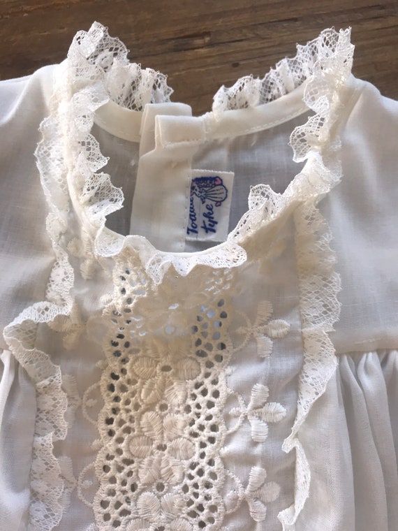 1970’s, 1980’s, vintage baby girls Christening dr… - image 4