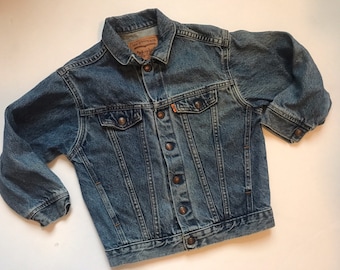 Kids levi denim jacket hot sale