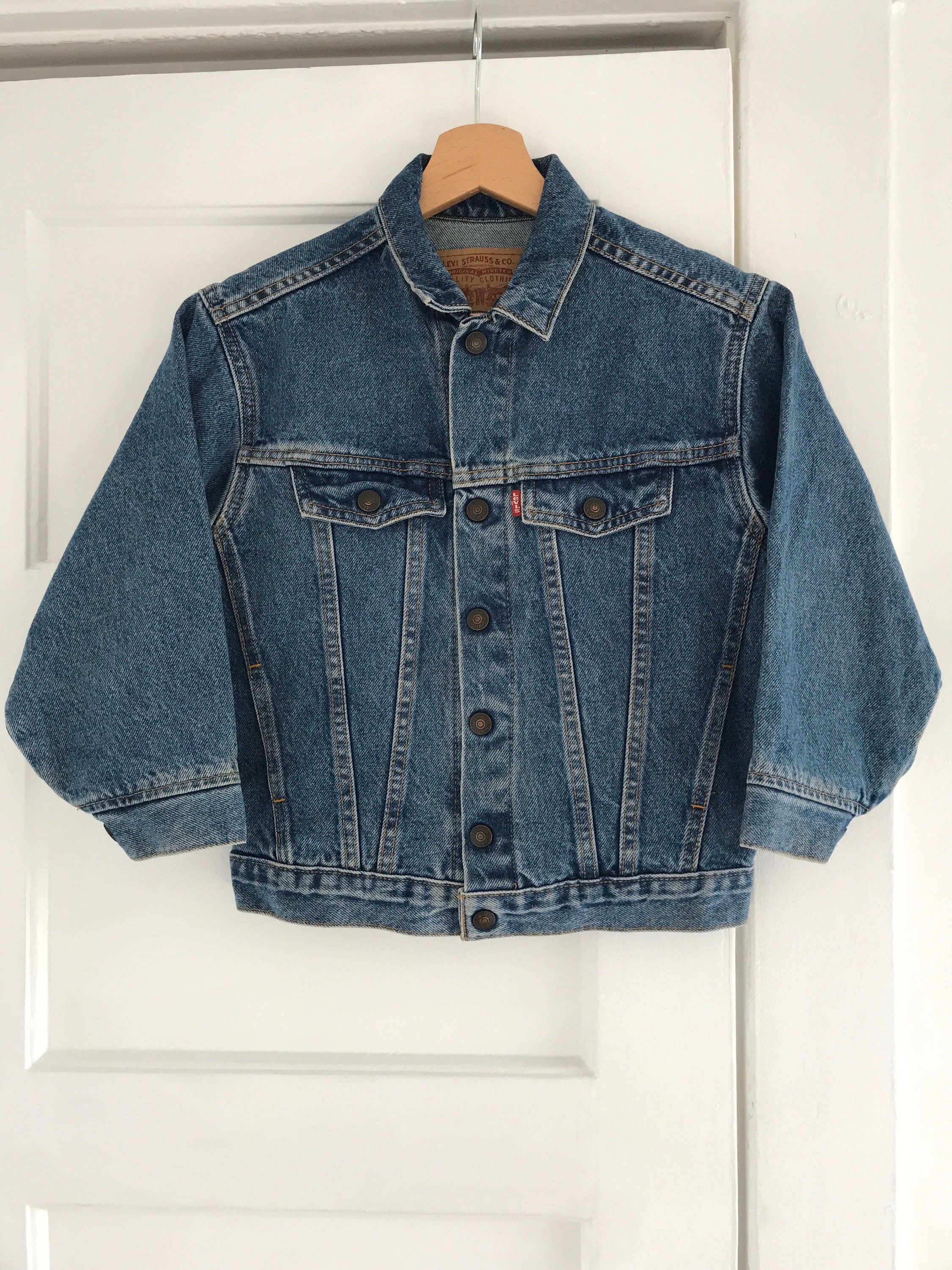 Vintage Levis jean jacket, red tab, 90's jean jacket, Levis