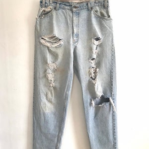 Highstreet Design Sense Trousers Zipper Open Jeans Men's Retro