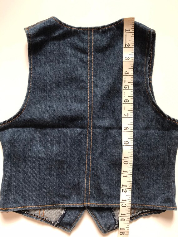 Vintage Levis Big E Denim Vest Kids Size 6 Made In Usa - Etsy