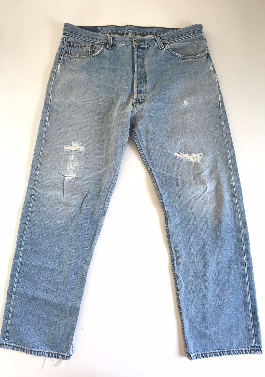 【Made in USA】Levi's501 90's Vintage Vintage 90s Made in USA Levis 501 Earth Tone Cream Tan Denim
