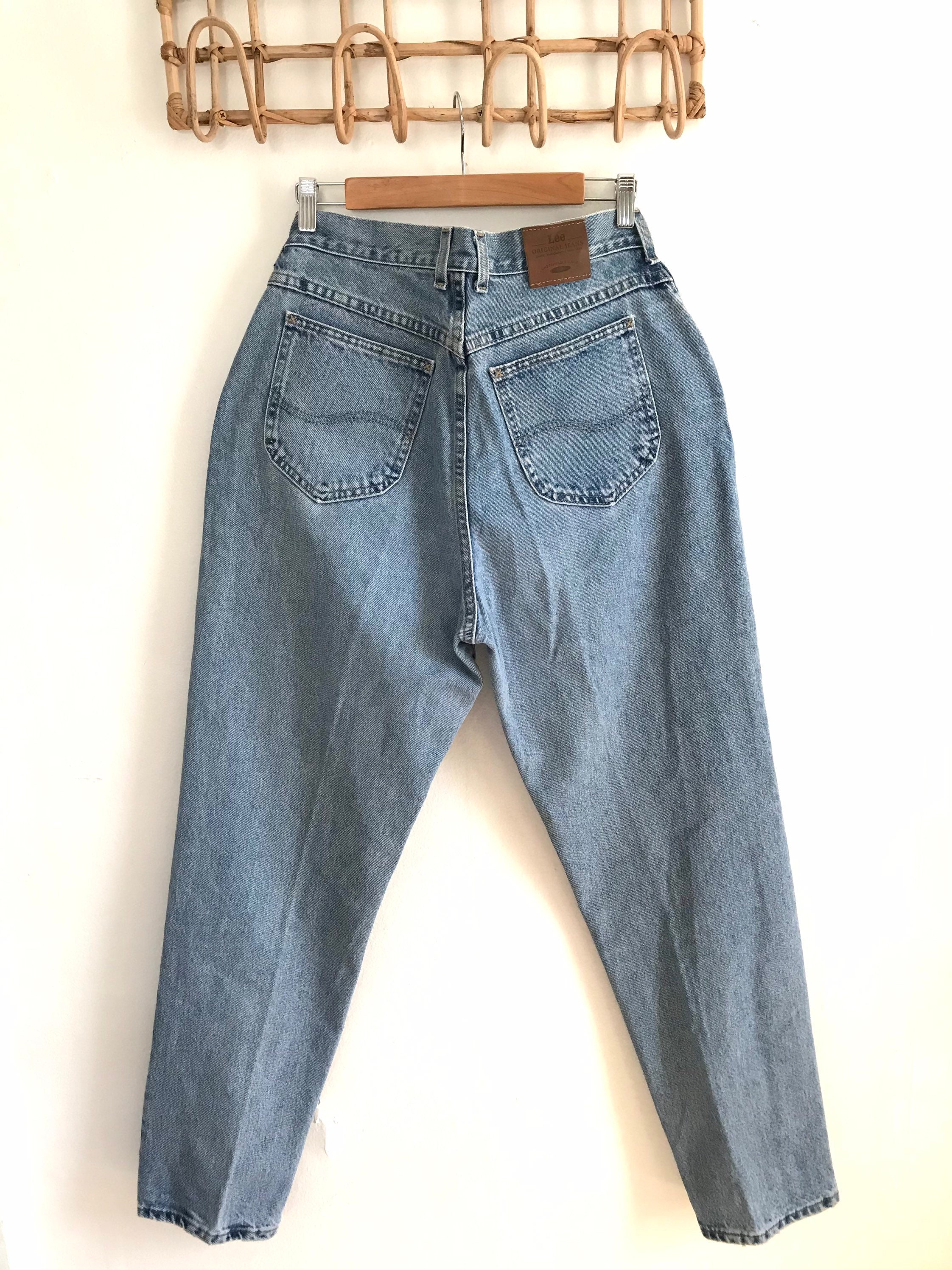 1980's, 1990's, W30 L31, Vintage Lee Jeans, High Waisted, Tapered