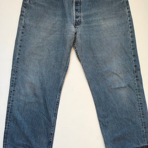 Vintage Levis Custom Jeans, levis 501, Cropped Levis, High Waisted Levis, 90&#39;s Levis, Grunge Jeans, 90&#39;s Style Jeans, 36&quot;, Free People, Boho