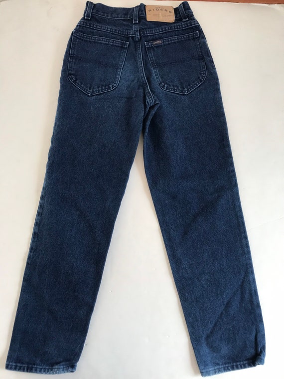 Vintage 90’s Riders indigo jeans, high rise, high… - image 5