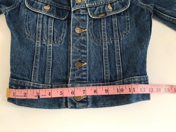 Vintage youth lee jean jacket, Union made, USA ma… - image 9