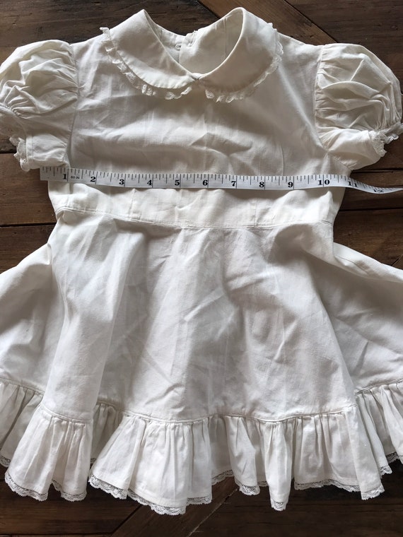 1950’s, 1960’s, baby girls white ruffle dress, fu… - image 9