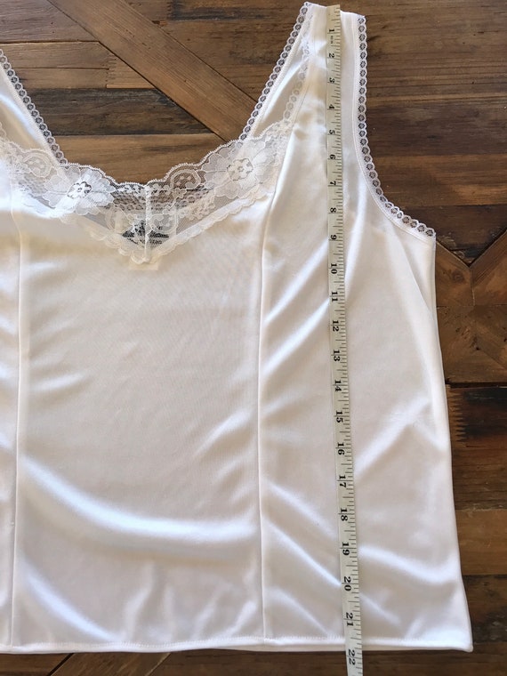 1990’s, Y2K, USA made, vintage lace camisole, nyl… - image 10