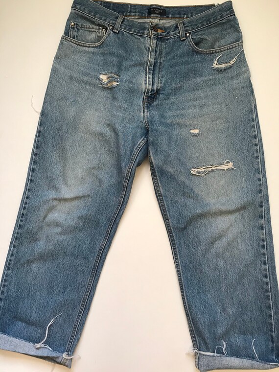 Vintage Distressed Denim, Cheeky Jeans, 34", High… - image 6