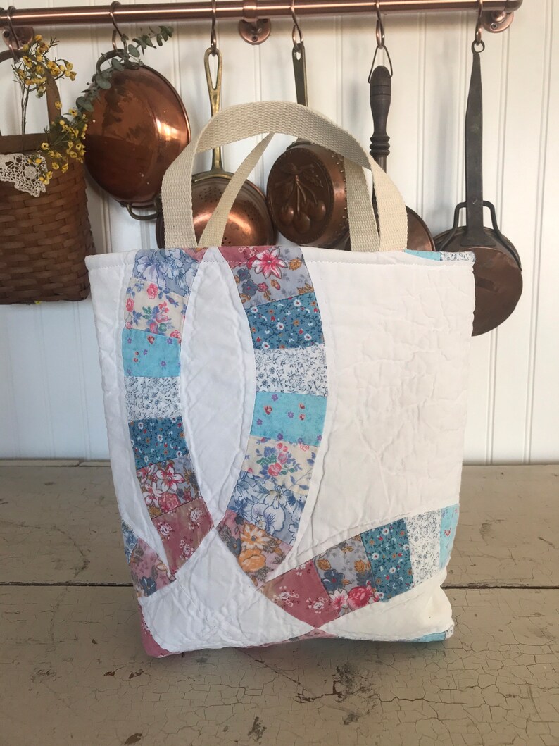 Vintage Repurposed Quilt Baskets Easter Baskets Purses Etsy