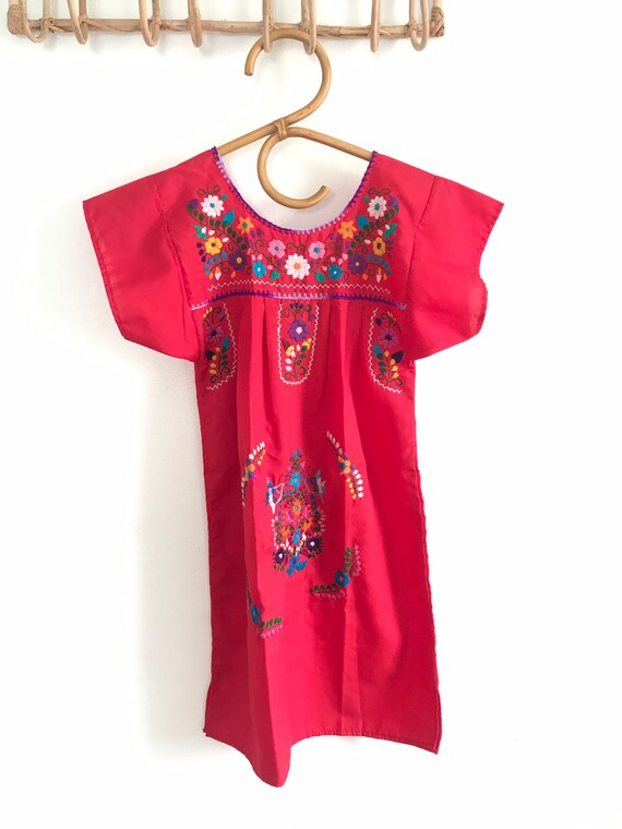 Vintage girls Oaxacan dress, size 6, 7, embroider… - image 3