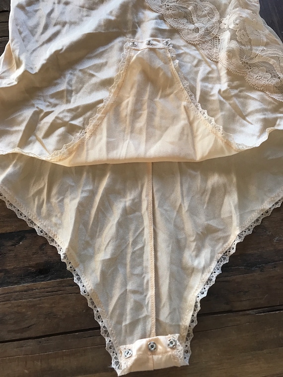 2 PAIRES BAS PJ T 2 DEPART MARRON NYLON MOUSSE LINGERIE VINTAGE SEXY
