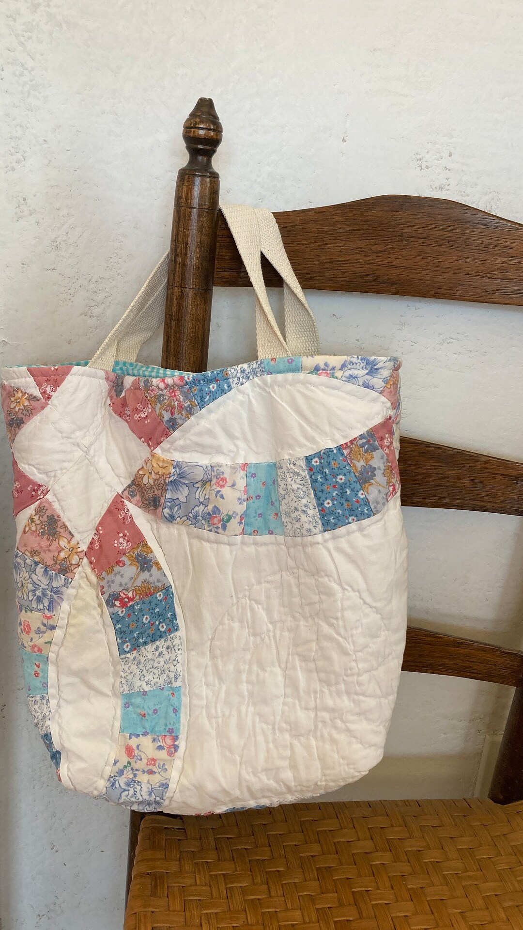 Vintage Repurposed Quilt Baskets Easter Baskets Purses Etsy