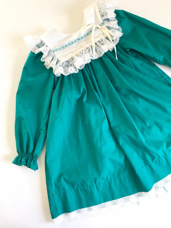 1980’s, 1990’s, Vintage girls ruffle dress, Bryan… - image 5