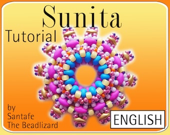 Tutorial beaded pendant "Sunita" (PDF Download)