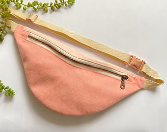 Hipbag Fannybag Apricot | Salmon | 90s | colorful | pastel | beige | rose gold, bumbag, belly bag, belt bag, crossbody bag, waistbag