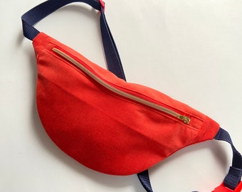 Hip bag red | blue | colorful, bumbag, faux leather, belly bag, belt bag, crossbody bag, waist bag, hip bag