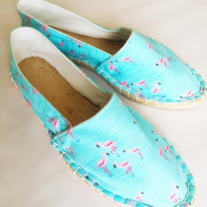 Espadrilles flamingos size 40 image 2