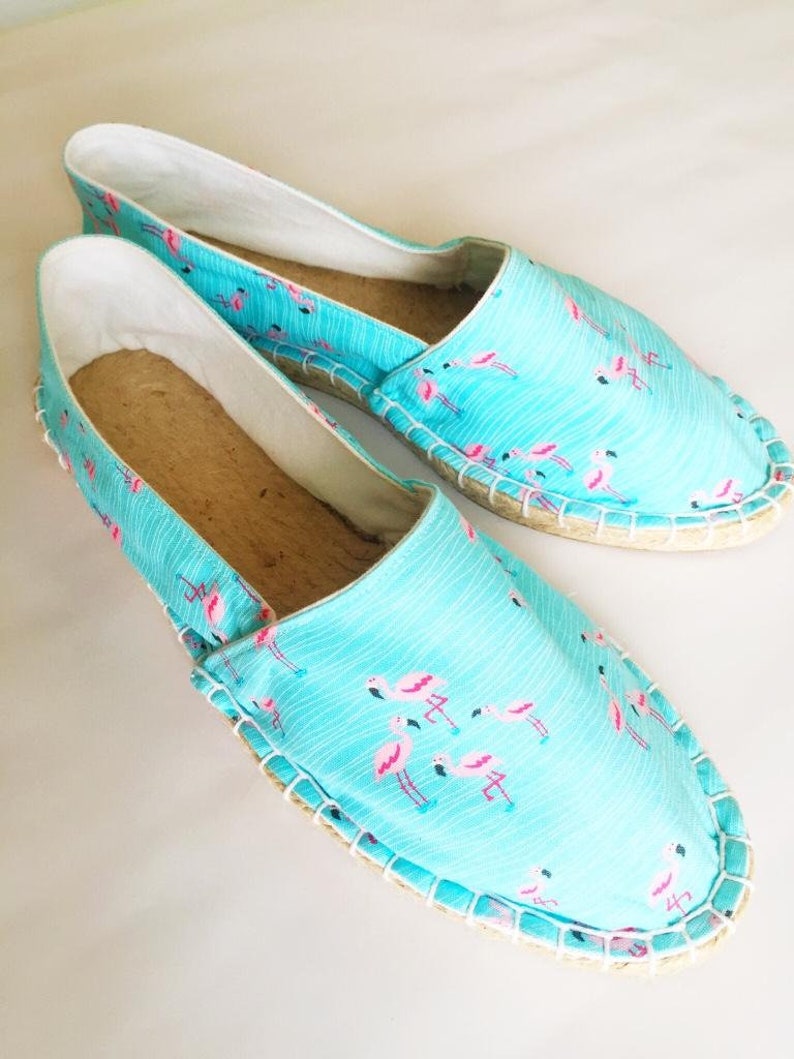 Espadrilles flamingos size 40 image 2