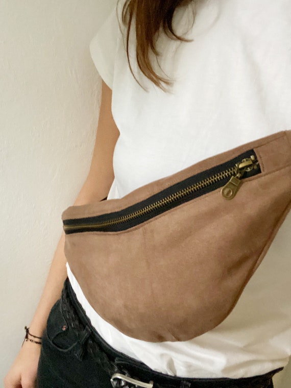 Hipbag Black Taupe Khaki Brown Light Brown Gold Beige