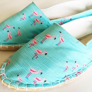 Espadrilles flamingos size 40 image 1