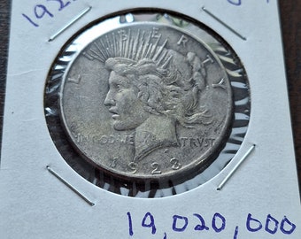 1923 S, Silver Peace Dollar XF Condition.