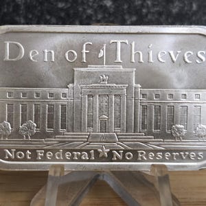 1 OZ. Den of Thief&#39;s, Silver Art Bar.