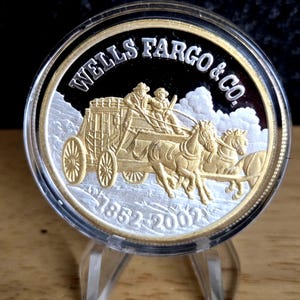 【希少】Wells Fargo & Co パブミラー ウェルズファーゴ 懸賞金 Wells Fargo Coin - Etsy
