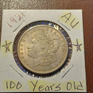1921  Silver Morgan Dollar AU