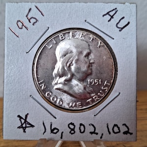 1951 Franklin half dollar
