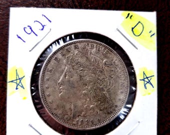 1921 d  Silver Morgan Dollar, VERY NICE!