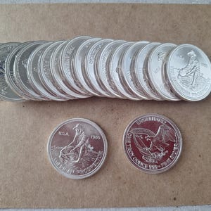 Vintage 1985, 1 Troy oz. .999 Silver Engelhard prospector round