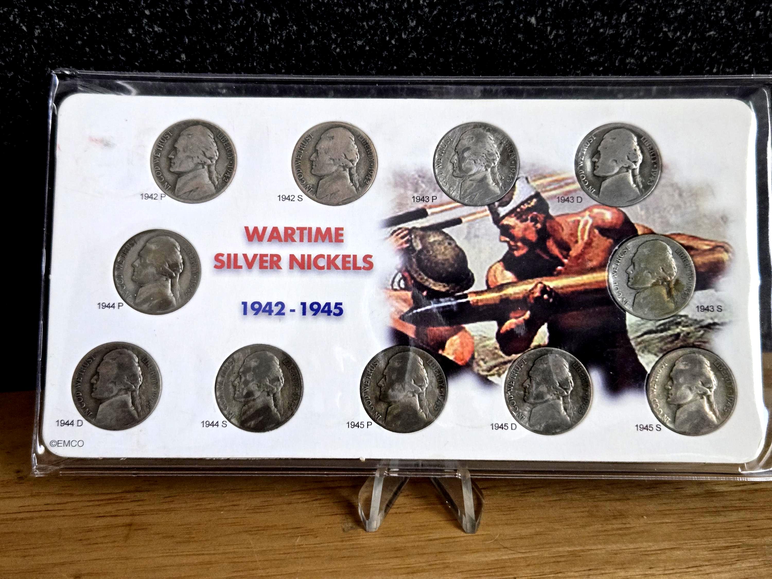 1942 - 1945 Silver War Nickel Set - Etsy
